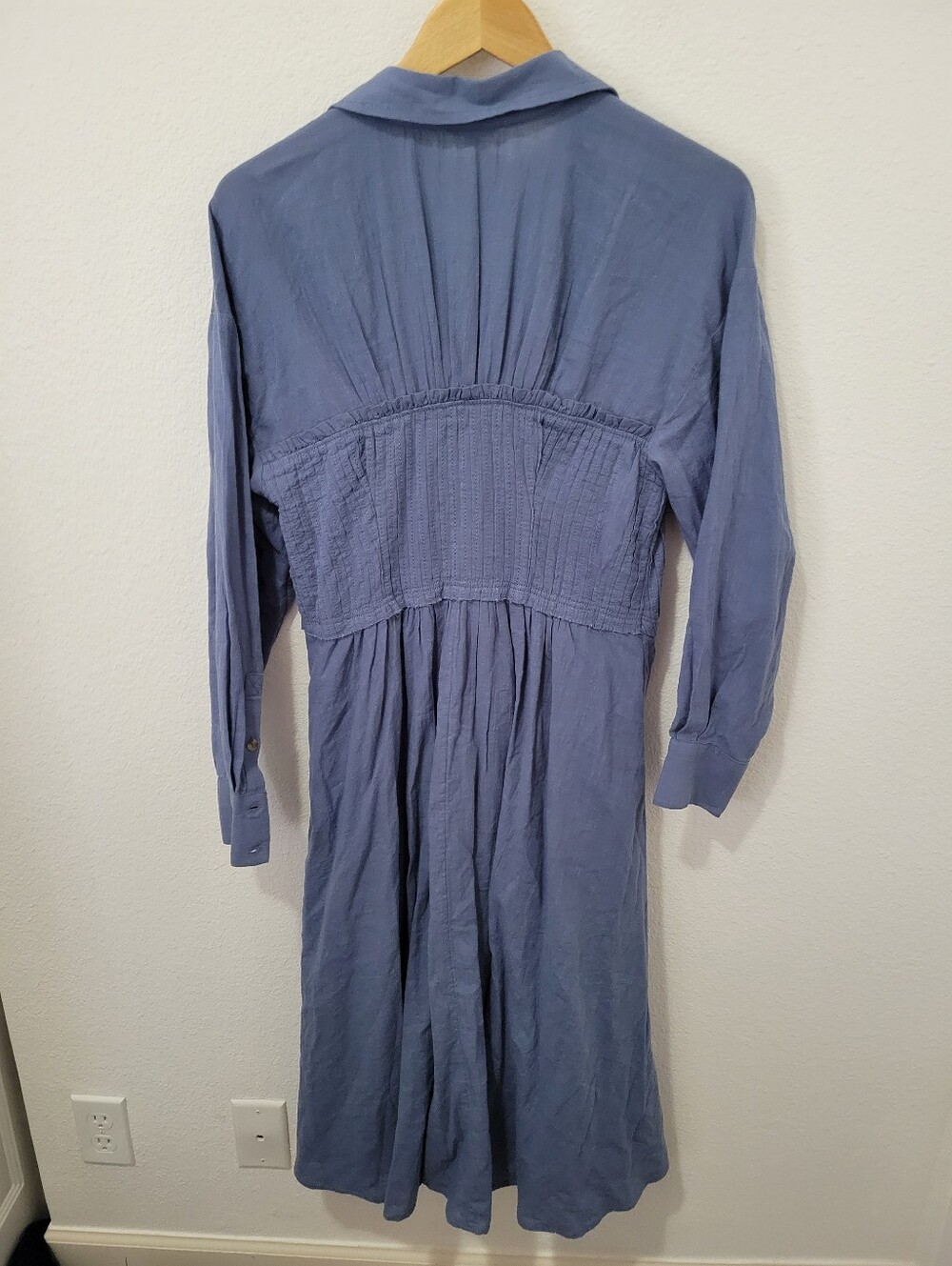 Anthropologie Pilcro Corset Midi Shirtdress Size Small - Picture 6 of 10